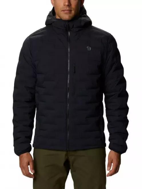 Mountain Hardwear Super/DS Strechdown Hooded Jacket férfi pehelykabát fekete színben 2