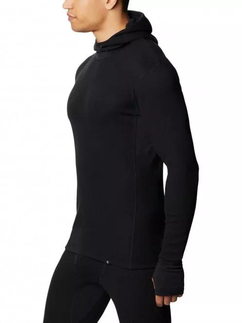 Mountain Hardwear Diamond Peak Thermal Hoody férfi aláöltöző felső fekete színben 4