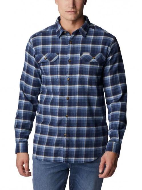 Columbia Flare Gun Stretch Flannel férfi hosszú ujjú ing kék színben 2