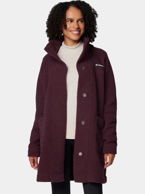 Columbia Panorama Long Jacket női átmeneti kabát piros színben 6