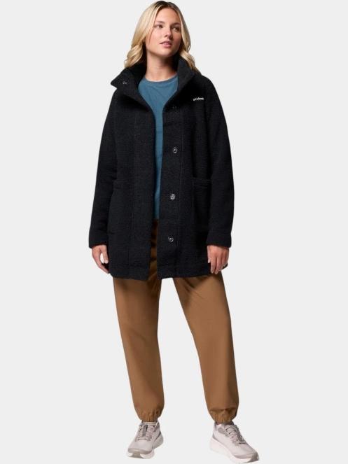 Columbia Panorama Long Jacket női átmeneti kabát fekete színben 5