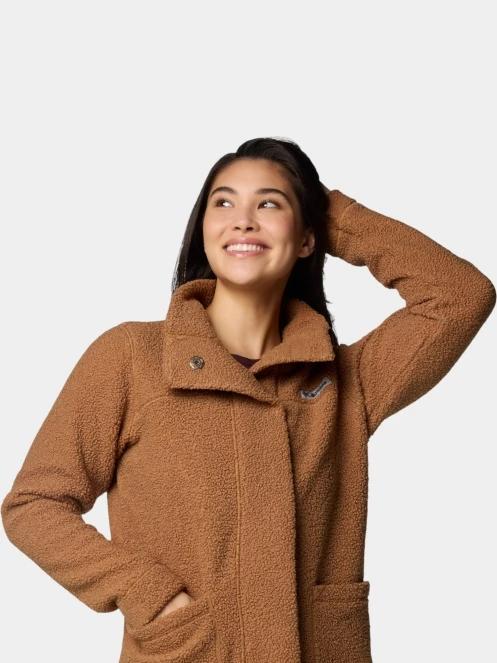 Columbia Panorama Long Jacket női átmeneti kabát barna színben 6