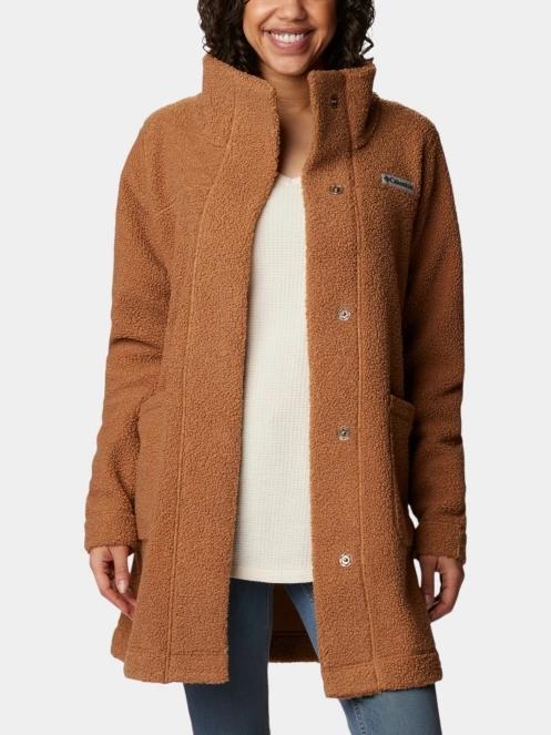 Columbia Panorama Long Jacket női átmeneti kabát barna színben 7