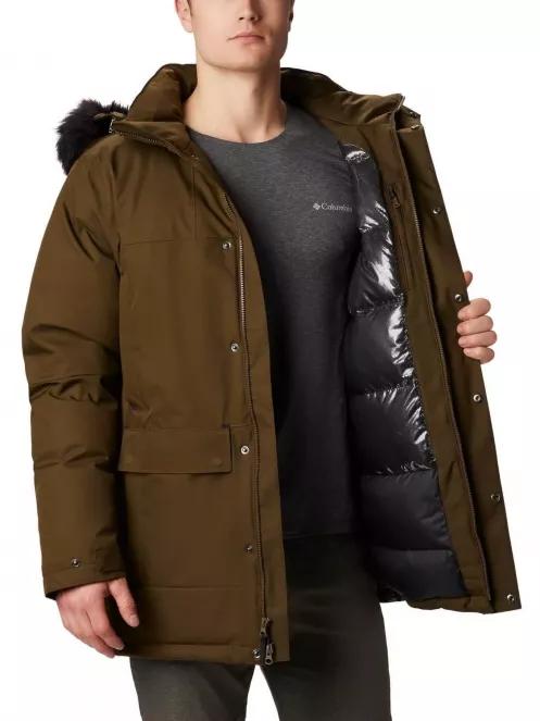 Columbia Winter Rebellion Down Parka férfi pehelykabát oliva színben 4