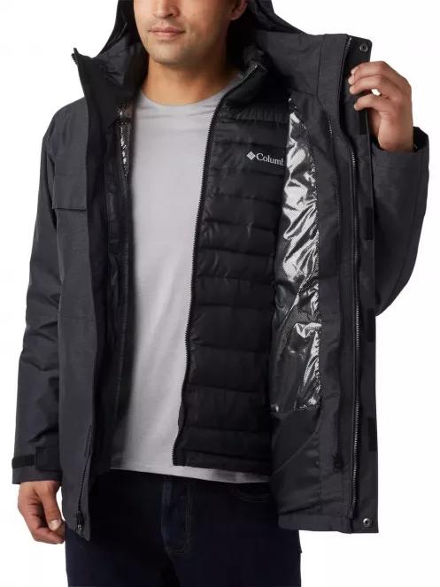 Columbia Cloverdale Interchange Jacket férfi 3 az 1-ben kabát fekete színben 4
