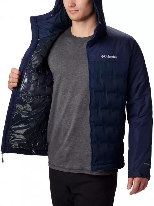 Columbia Grand Trek Down Jacket férfi pehelykabát kék színben 5