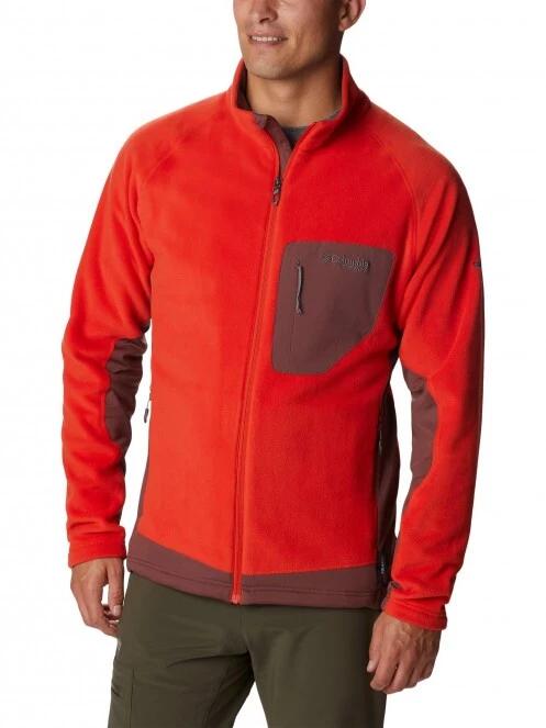 Columbia Titan Pass 2.0 II Fleece férfi polár pulóver narancssárga színben 2