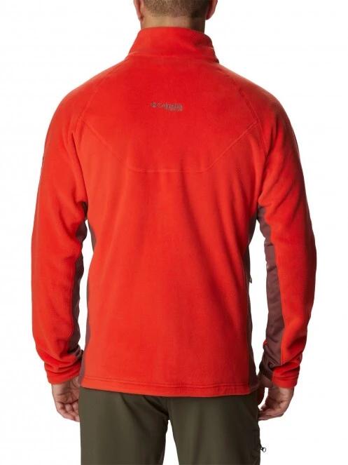 Columbia Titan Pass 2.0 II Fleece férfi polár pulóver narancssárga színben 4