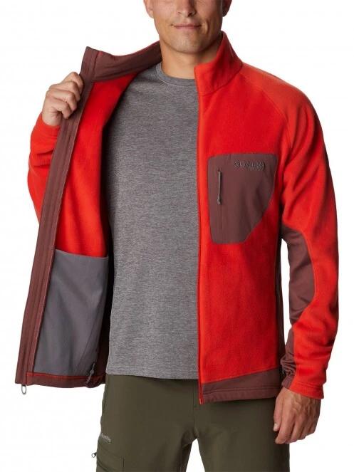 Columbia Titan Pass 2.0 II Fleece férfi polár pulóver narancssárga színben 5