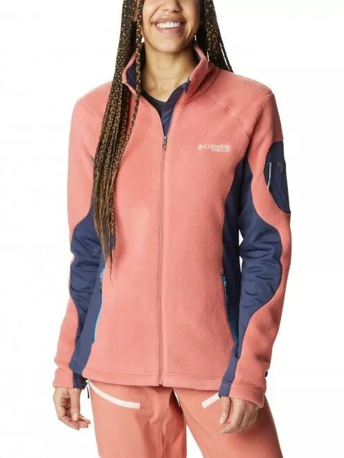 Columbia Titan Pass 2.0 II Fleece női polár pulóver piros színben 2