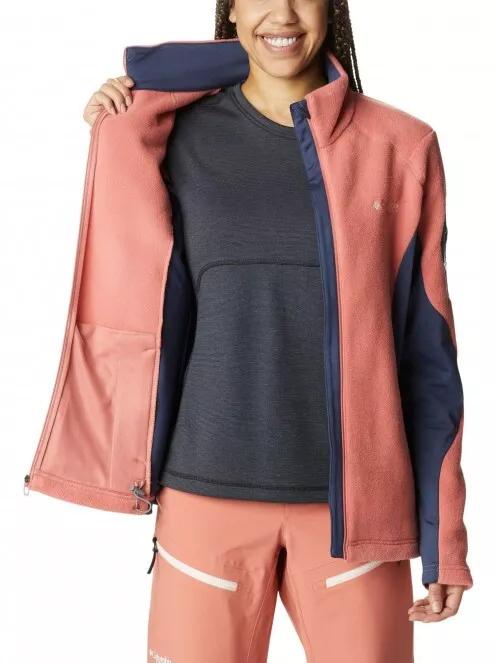 Columbia Titan Pass 2.0 II Fleece női polár pulóver piros színben 5