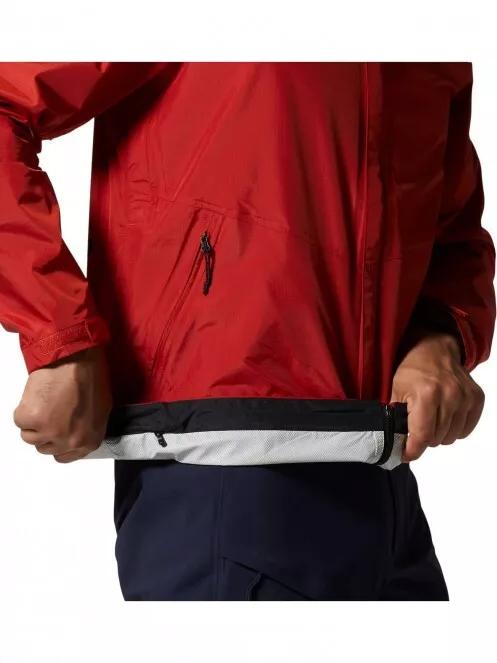 Mountain Hardwear Acadia Jacket férfi esőkabát piros színben 8