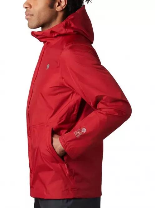 Mountain Hardwear Acadia Jacket férfi esőkabát piros színben 4