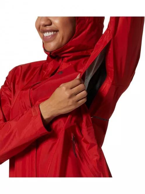 Mountain Hardwear Acadia Jacket női esőkabát piros színben 5