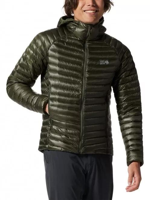Mountain Hardwear Ghost Whisperer/2 Hoody férfi pehelykabát zöld színben 2
