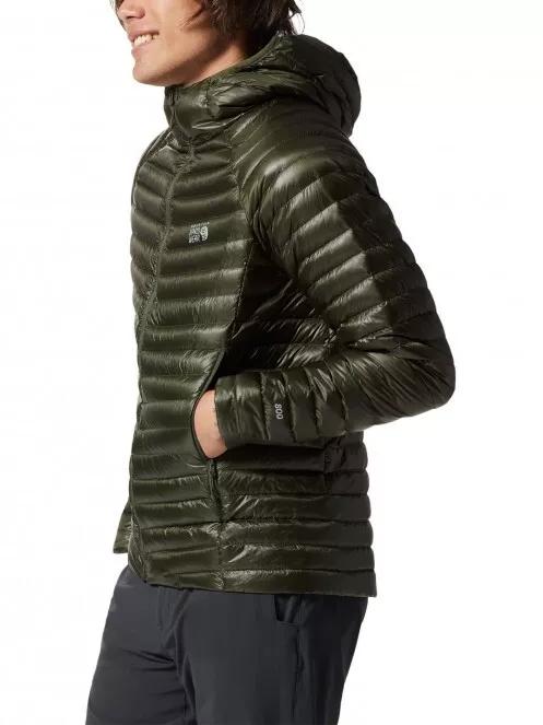 Mountain Hardwear Ghost Whisperer/2 Hoody férfi pehelykabát zöld színben 4