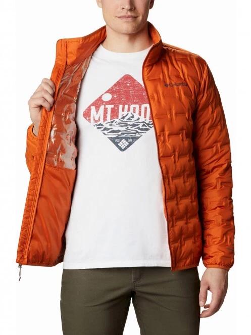 Columbia Delta Ridge Down Jacket férfi átmeneti kabát narancssárga színben 5