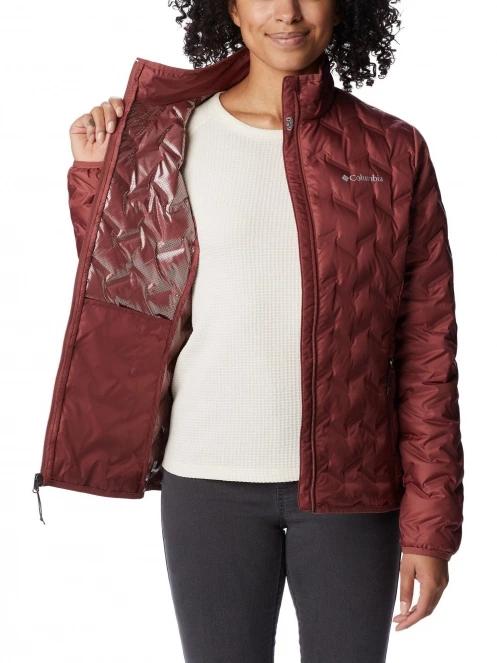 Columbia Delta Ridge Down Jacket női pehelykabát piros színben 6