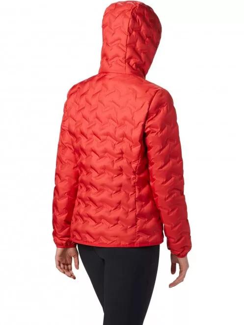 Columbia Delta Ridge Down Hooded Jacket női pehelykabát piros színben 3