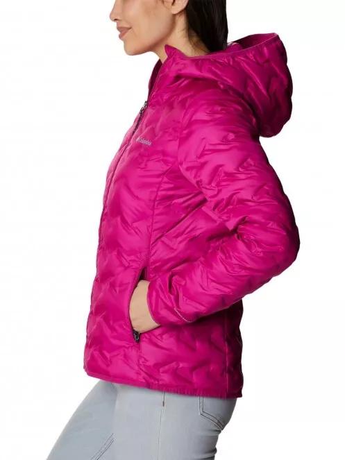 Columbia Delta Ridge Down Hooded Jacket női pehelykabát magenta színben 4