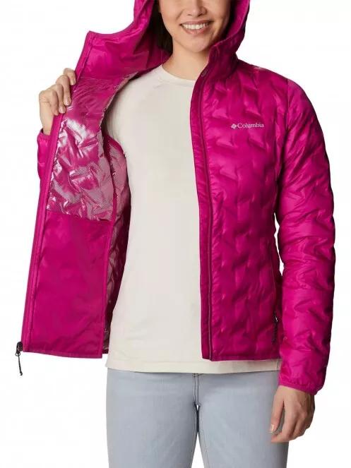 Columbia Delta Ridge Down Hooded Jacket női pehelykabát magenta színben 5