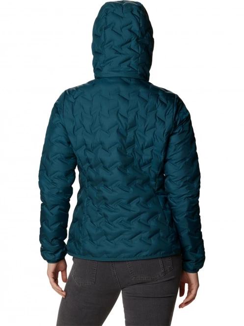 Columbia Delta Ridge Down Hooded Jacket női pehelykabát zöld színben 4