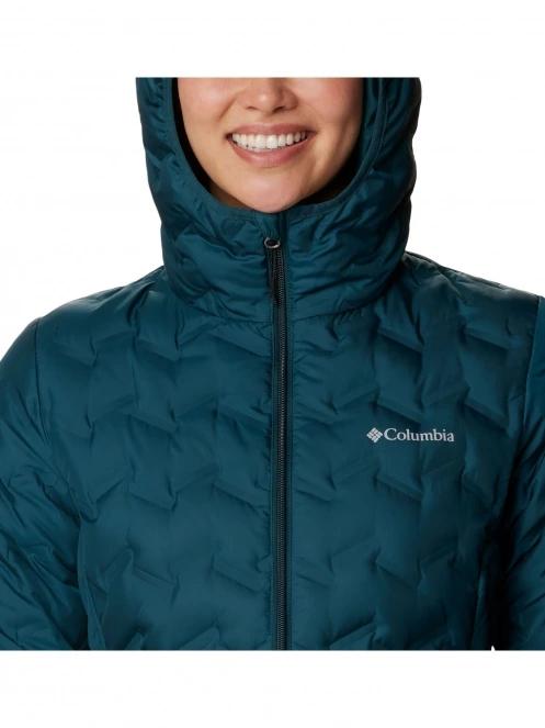 Columbia Delta Ridge Down Hooded Jacket női pehelykabát zöld színben 7