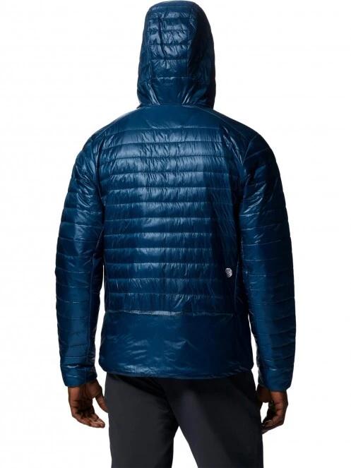 Mountain Hardwear Ghost Shadow Hoody férfi steppelt átmeneti kabát kék színben 4