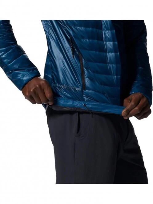 Mountain Hardwear Ghost Shadow Hoody férfi steppelt átmeneti kabát kék színben 6