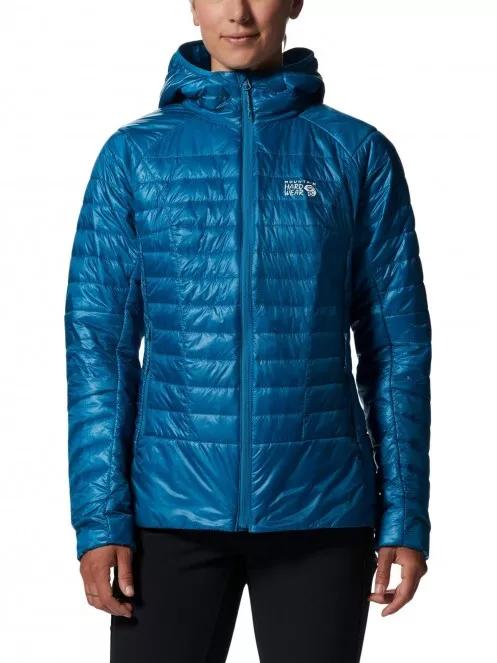 Mountain Hardwear Ghost Shadow Hoody női steppelt átmeneti kabát kék színben 2