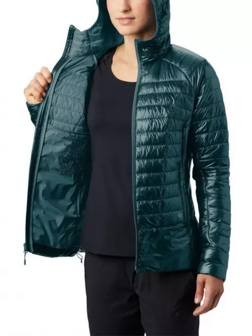 Mountain Hardwear Ghost Shadow Hoody női túrakabát zöld színben 5