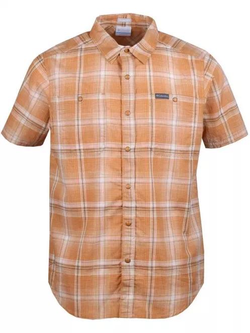 Columbia Leadville Ridge SS Shirt II férfi rövid ujjú ing sárga színben 2