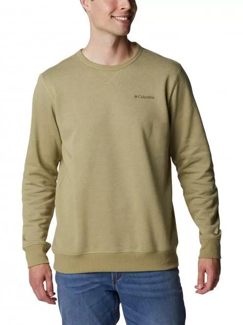 Columbia M Columbia Logo Fleece Crew férfi pulóver zöld színben 2
