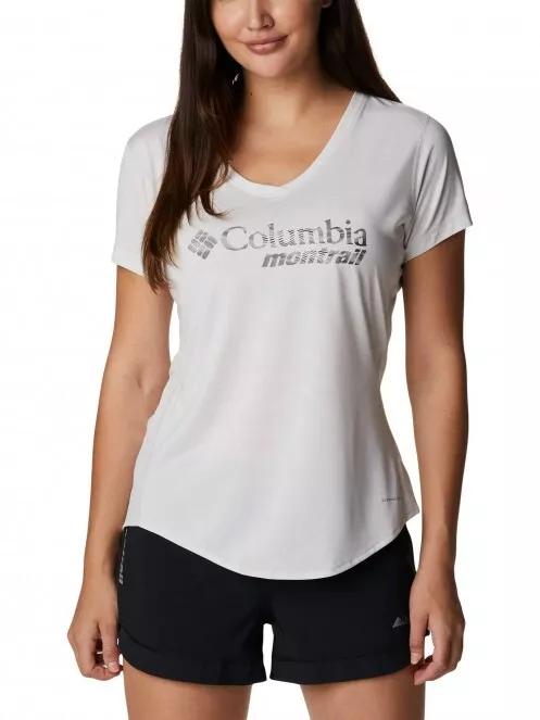 Columbia W Trinity Trail II Graphic női rövid ujjú sport póló fehér színben 2