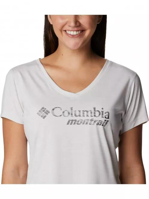 Columbia W Trinity Trail II Graphic női rövid ujjú sport póló fehér színben 5