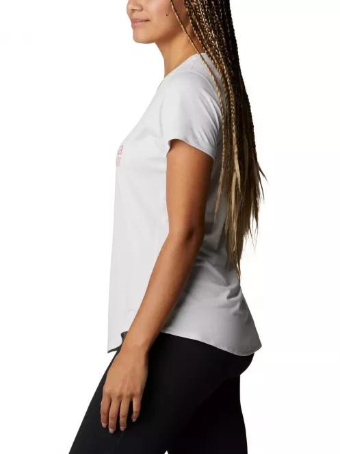 Columbia W Trinity Trail Ii Graphic női rövid ujjú sport póló fehér színben 3