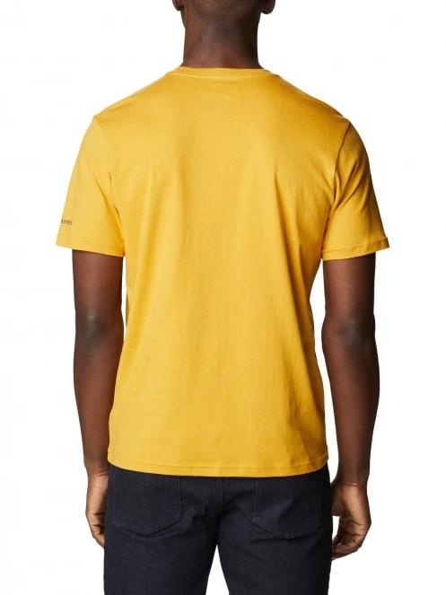 Columbia M Rapid Ridge Graphic Tee férfi rövid ujjú póló sárga színben 4