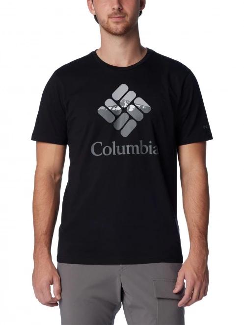 Columbia M Rapid Ridge Graphic Tee férfi rövid ujjú póló fekete színben 2