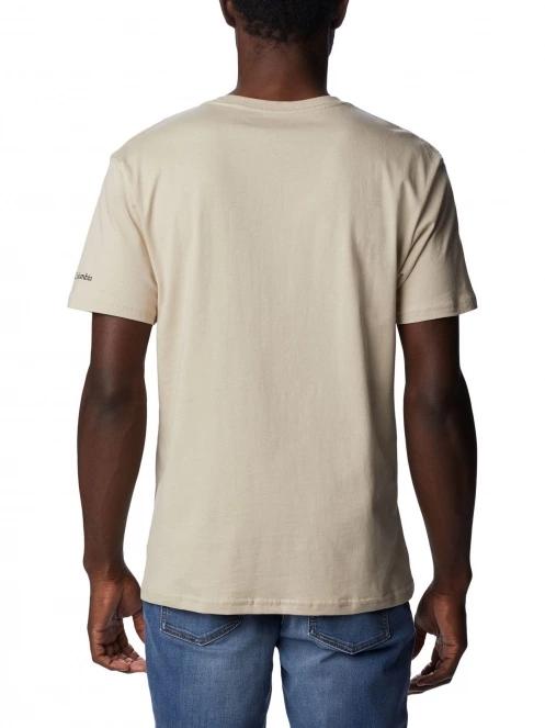 Columbia M Rapid Ridge Graphic Tee férfi rövid ujjú póló homok színben 4