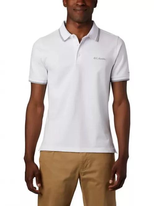 Columbia Cove Dome Butte Solid Pique Polo férfi galléros póló fehér színben 2