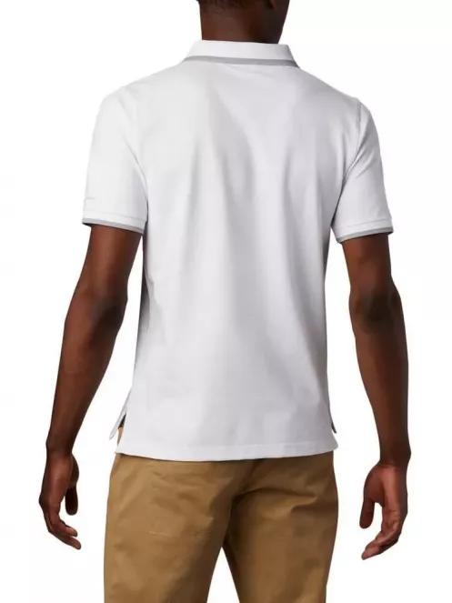 Columbia Cove Dome Butte Solid Pique Polo férfi galléros póló fehér színben 4