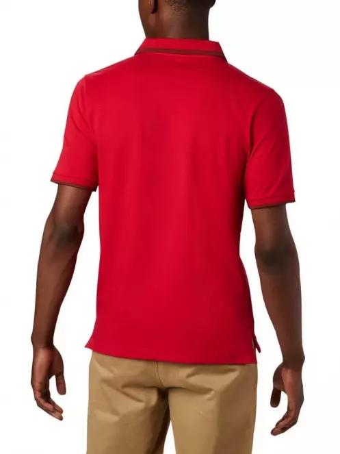 Columbia Cove Dome Butte Solid Pique Polo férfi galléros póló piros színben 3