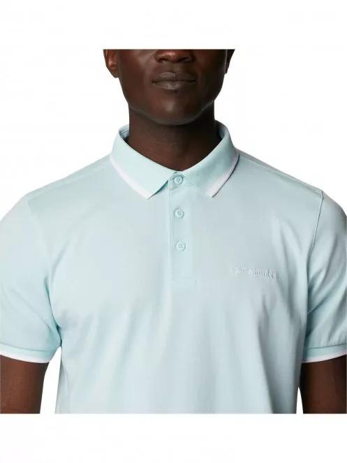 Columbia Cove Dome Butte Solid Pique Polo férfi galléros póló zöld színben 5