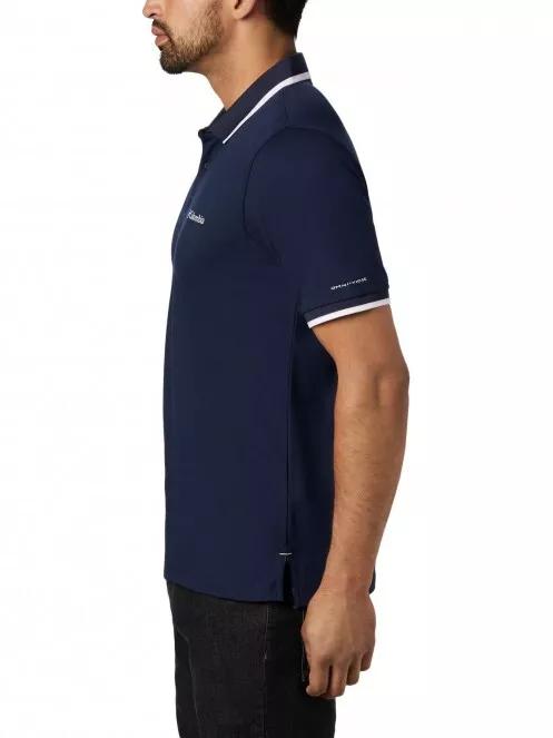 Columbia Cove Dome Butte Solid Pique Polo férfi galléros póló kék színben 4