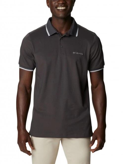 Columbia Cove Dome Butte Solid Pique Polo férfi galléros póló fekete színben 2