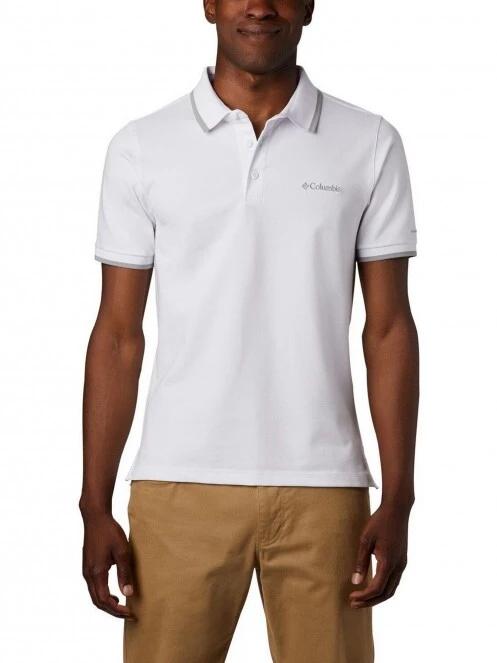 Columbia Cove Dome Butte Solid Pique Polo férfi galléros póló fehér színben 2
