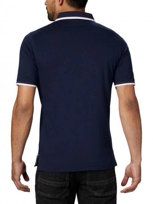 Columbia Cove Dome Butte Solid Pique Polo férfi galléros póló kék színben 3