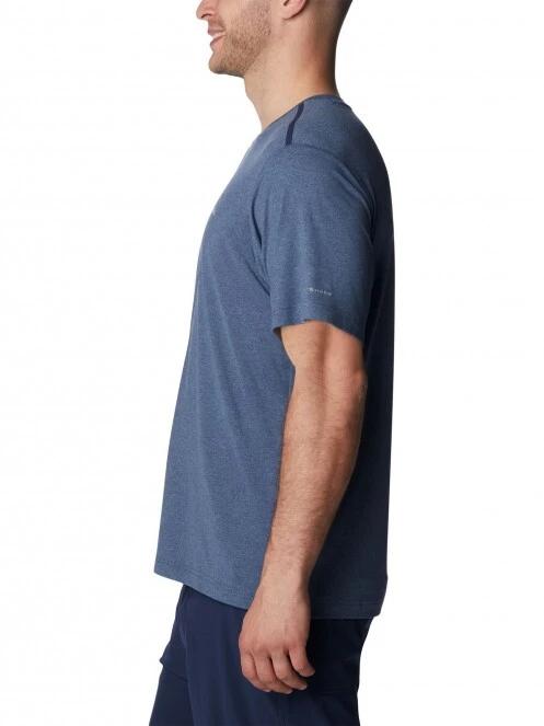 Columbia Tech Trail Crew Neck férfi rövid ujjú sport póló kék színben 3