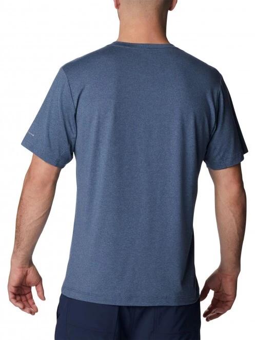 Columbia Tech Trail Crew Neck férfi rövid ujjú sport póló kék színben 4