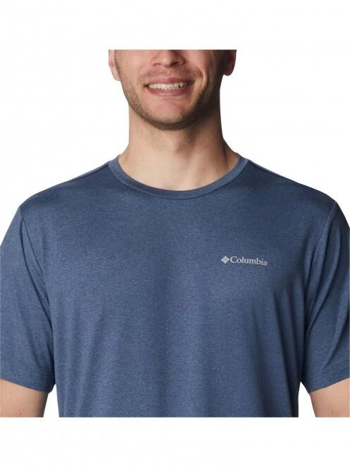 Columbia Tech Trail Crew Neck férfi rövid ujjú sport póló kék színben 5